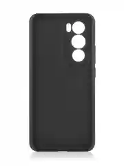 Черный чехол для Oppo Reno 12 Pro PJW110 China (Китай) силиконовый BROSCORP матовый, защита камер