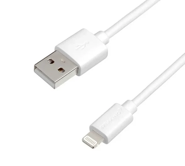Классический дата кабель Lightning - USB, 2м, 2.4А. Белый