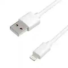 Классический дата кабель Lightning - USB, 2м, 2.4А. Белый