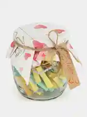 Голубой подарок на Новый год для любимой, подарочный набор для мамы, любимого, банка с пожеланиями