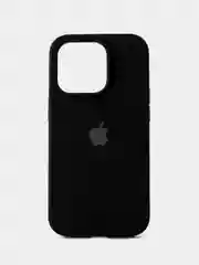 Черный чехол для iPhone, Айфон 11, 12, 13, 14, 15, Pro, Max, Silicone Case, силиконовый