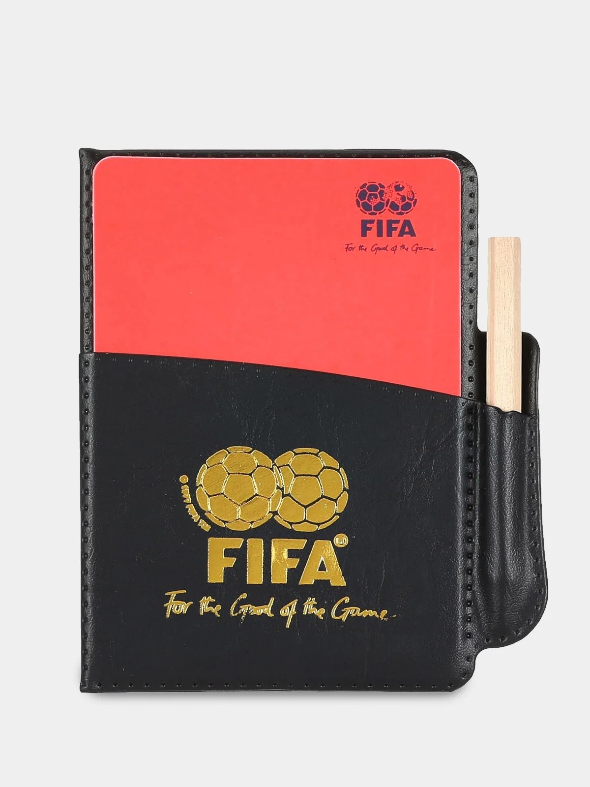 Черный набор футбольного арбитра, папка судьи FIFA