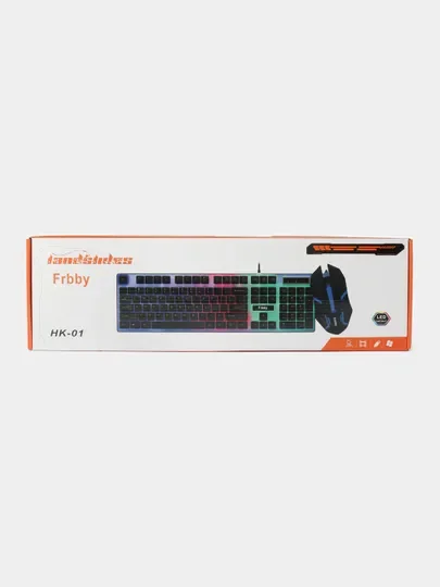 Клавиатура с подсветкой и мышь Frrby HK-01