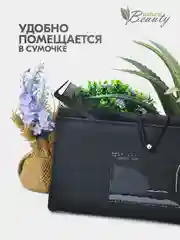 Расческа гребень с пластмассовым хвостиком и разделительным зубцом, carbon
