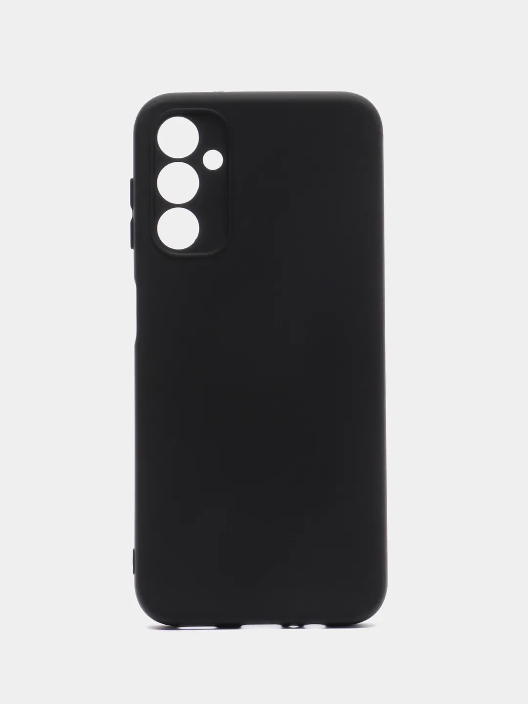 Черный чехол Samsung Galaxy A14 (Самсунг Галакси А14) прозрачный, силиконовый, с подкладом