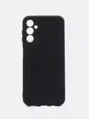 Черный чехол Samsung Galaxy A14 (Самсунг Галакси А14) прозрачный, силиконовый, с подкладом