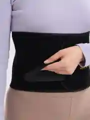 Черный пояс для похудения фигуры SWEET SWEAT, для поясницы и спины