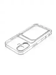 Прозрачный чехол для iPhone 16, Pro, Max, Plus силиконовый BROSCORP с карманом для карт, картхолдер