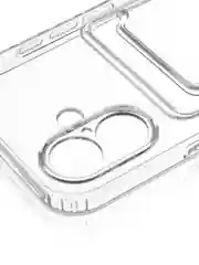 Прозрачный чехол для iPhone 16, Pro, Max, Plus силиконовый BROSCORP с карманом для карт, картхолдер
