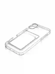 Прозрачный чехол для iPhone 16, Pro, Max, Plus силиконовый BROSCORP с карманом для карт, картхолдер