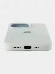 Серый металлик чехол для iPhone, Айфон 11, 12, 13, 14, 15, Pro, Max, Silicone Case, силиконовый