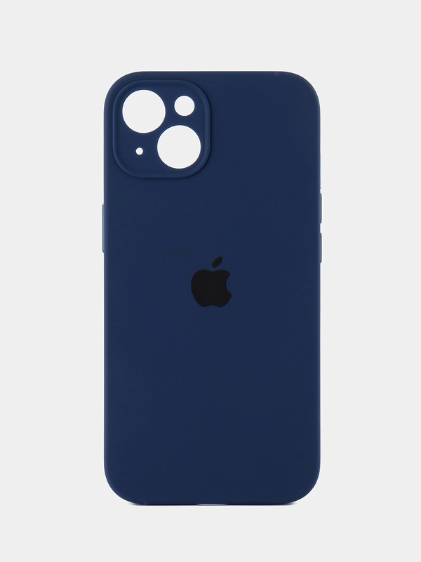 Силиконовый чехол на Айфон 13 с логотипом / Silicone Case iPhone 13