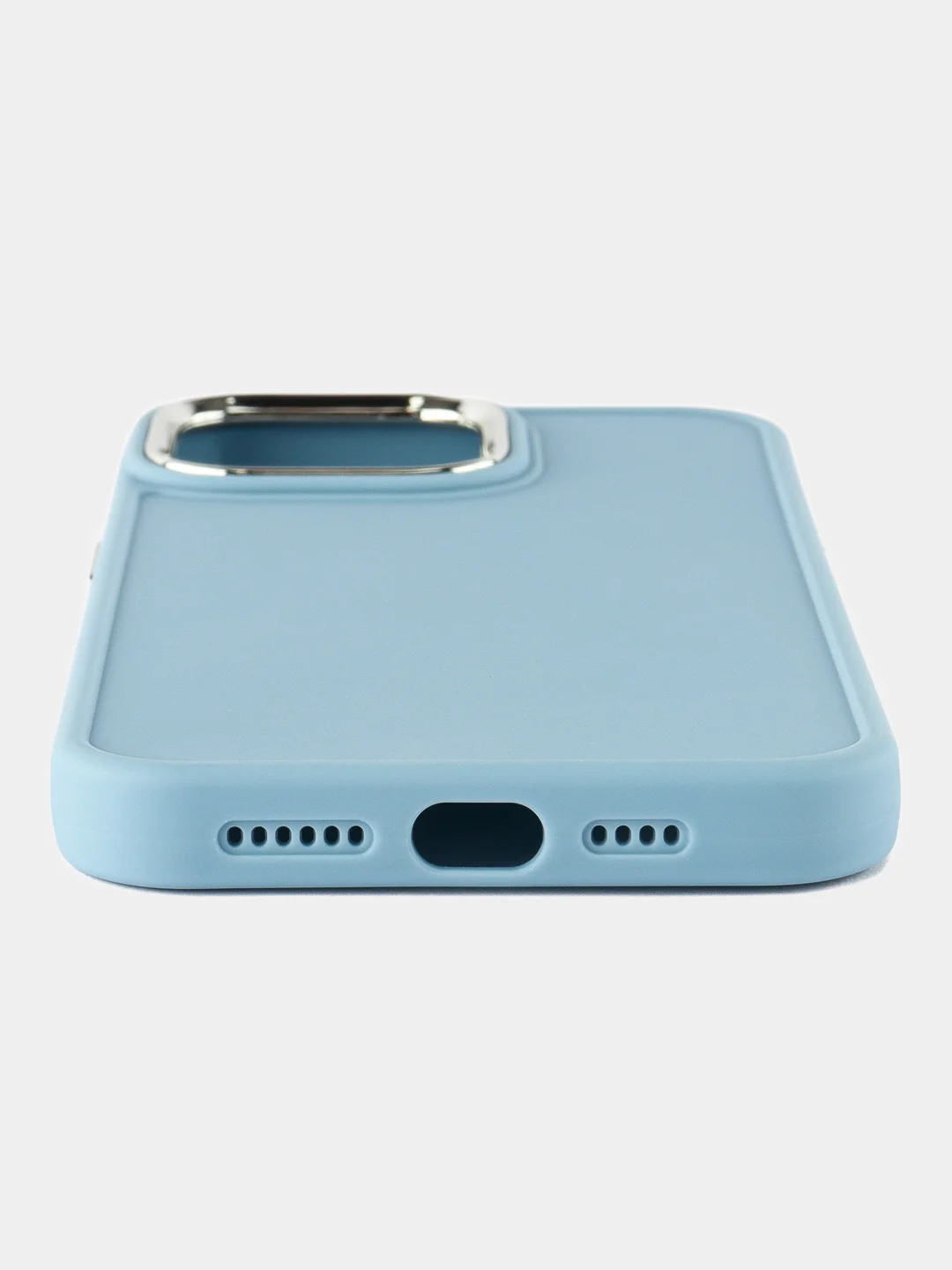 Небесно-голубой чехол на iPhone 14 Pro Max / Чехол на айфон 14 Про Макс