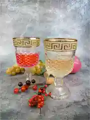 Золотой бокалы для вина, подарочный набор,  6 шт. 330 мл, золото PROMSIZ коллекция Цезарь