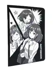 Черный блокноты в линию/в клетку А5 40 листов Black & Pink/I love pink/Аниме монохром. Проф-Пресс