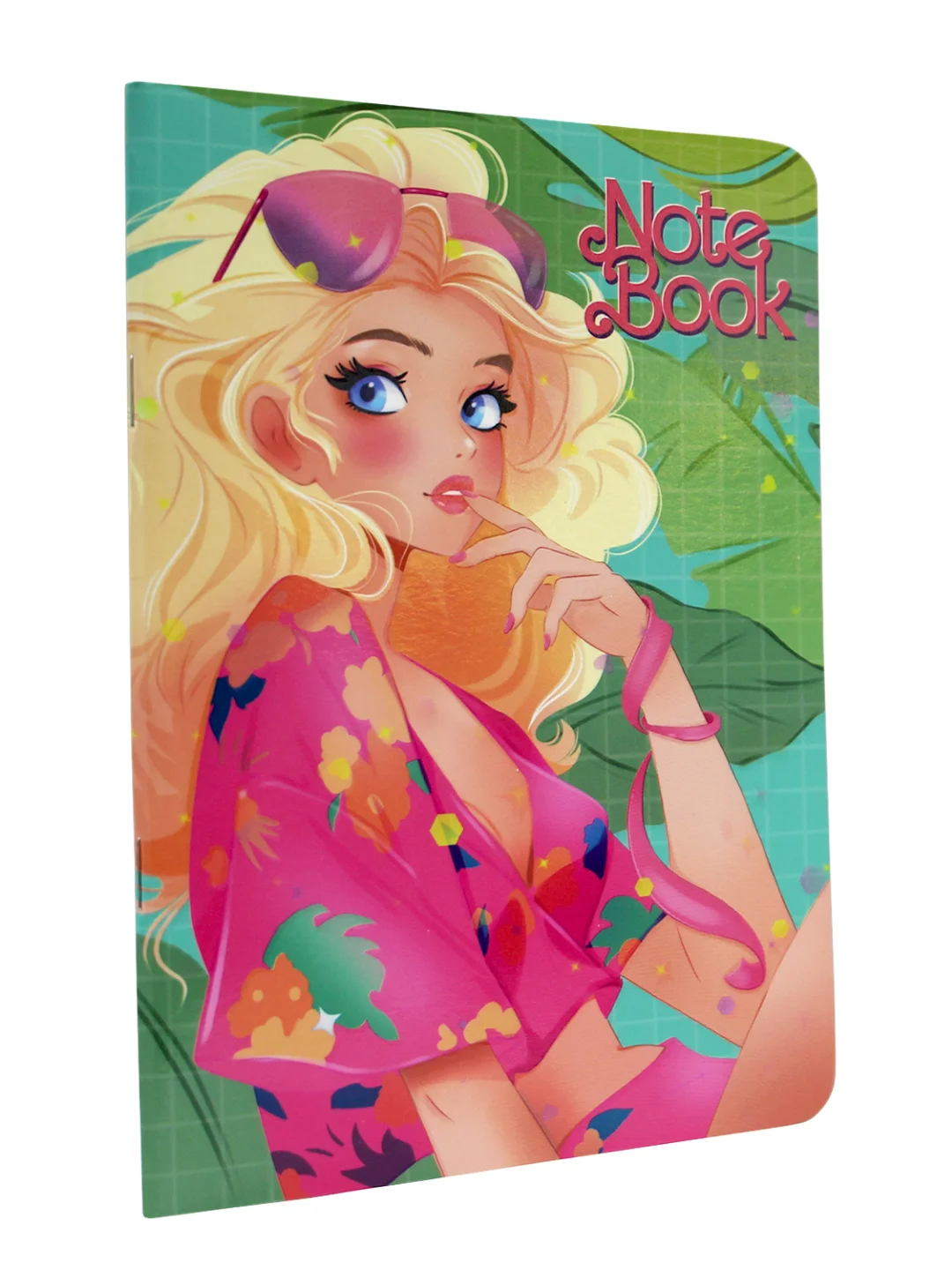 Бежевый блокноты в линию/в клетку А5 40 листов Black & Pink/I love pink/Аниме монохром. Проф-Пресс