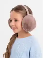 Бежевый меховые наушники теплые зимние. Наушники пушистые
