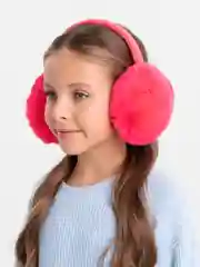 Коралловый меховые наушники теплые зимние. Наушники пушистые