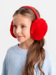 Красный меховые наушники теплые зимние. Наушники пушистые
