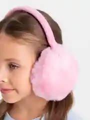 Розовый меховые наушники теплые зимние. Наушники пушистые