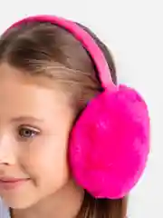 Фуксия меховые наушники теплые зимние. Наушники пушистые