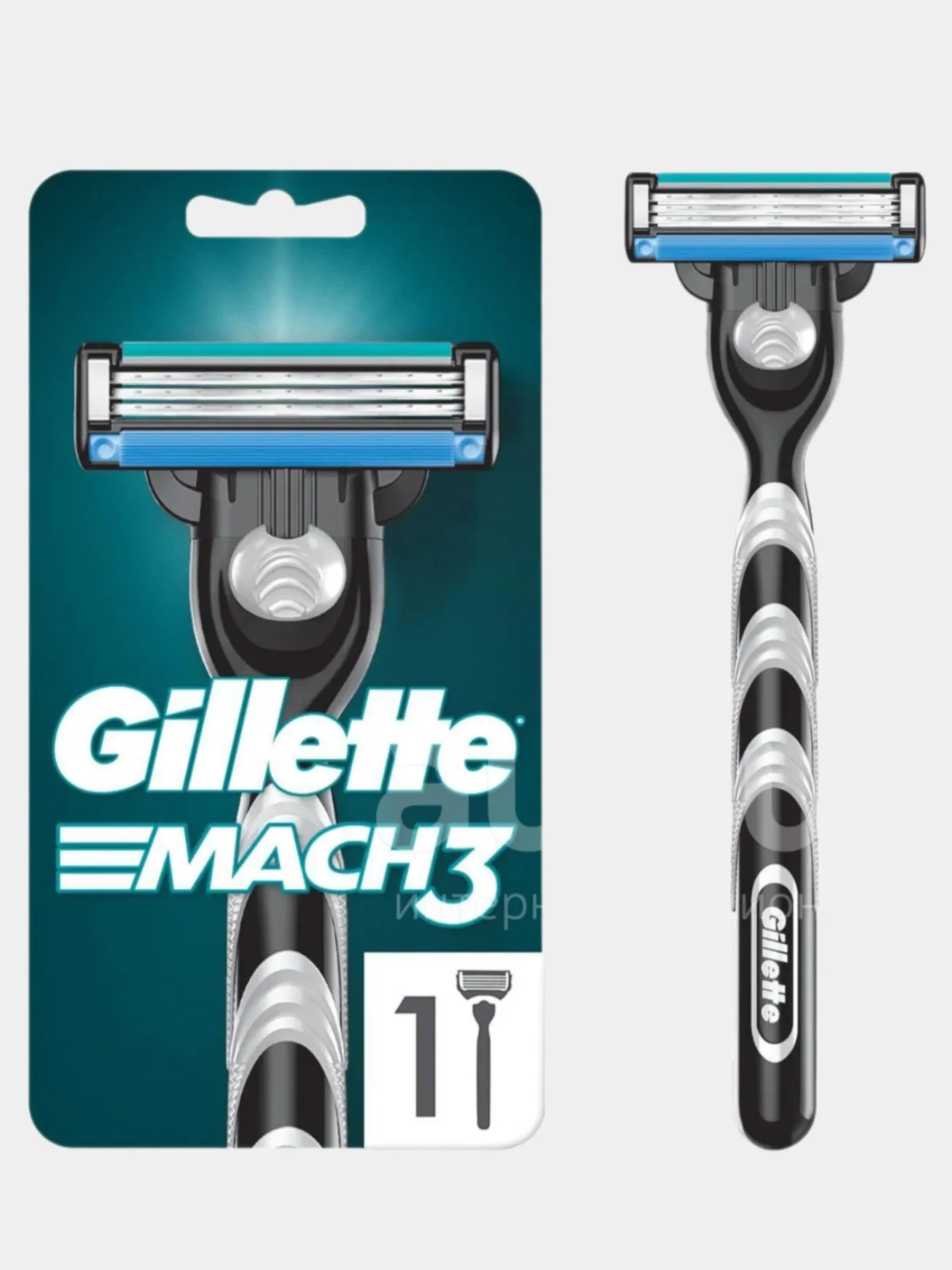 Мужская бритва Gillette Mach3 c 1 сменной кассетой