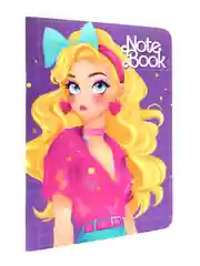 Вишнёвый блокноты в линию/в клетку А5 40 листов Black & Pink/I love pink/Аниме монохром. Проф-Пресс