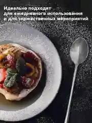 Ложки чайные Daswerk, 609076, набор 6 штук 19,5 см длинные, нержавеющая сталь, серебристые