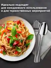 Набор столовых приборов 18 предметов Daswerk, 609074, ложки и вилки, нержавеющая сталь
