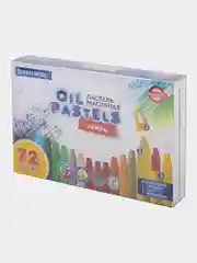 Восковые мелки, пастель масляная для рисования Brauberg Premium, 272715, набор 72 цвета
