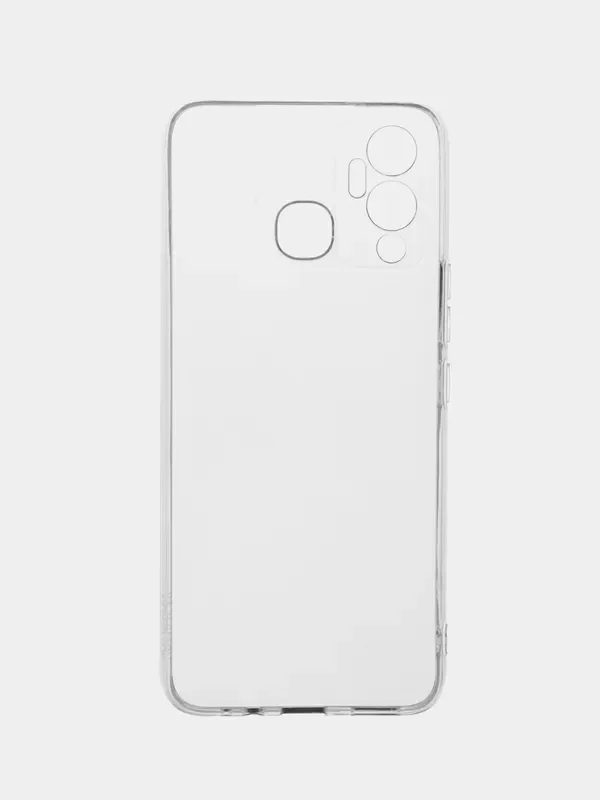 Прозрачный чехол силиконовый на Infinix Hot 12 Play (Инфиникс Хот 12 Плей)