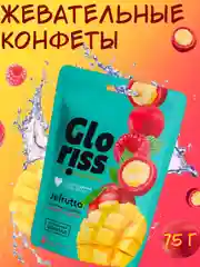 Жевательные конфеты Gloriss Jefrutto в шоколаде с различными вкусами, 75 г