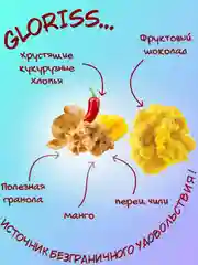Конфеты глазированные Gloriss ChokoCorn различные вкусы, 90г