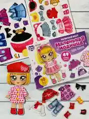 Магнитный набор одень куклу на магнитах игра развивающая