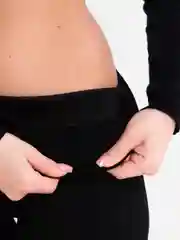 Черный лосины утепленные