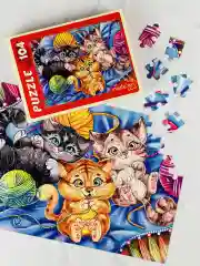 Пазлы 104 дет Забавные котики домашние Котенок Кошка