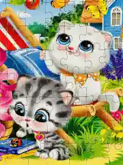 Пазлы 104эл Смешные котята Мозаика Игра Кошка Котенок