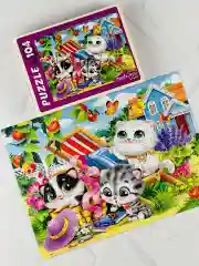 Пазлы 104эл Смешные котята Мозаика Игра Кошка Котенок