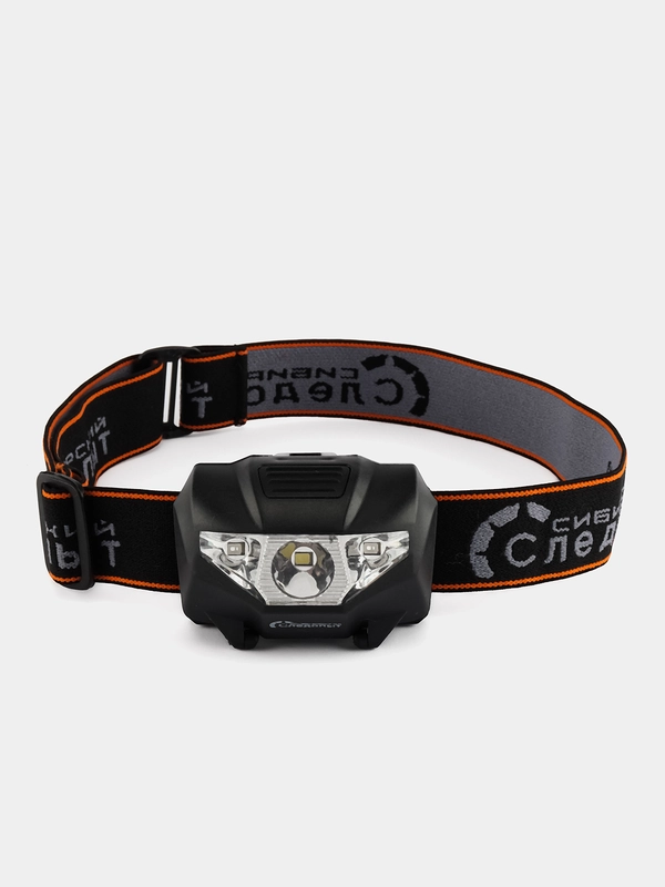 Фонарь налобный "СИБИРСКИЙ СЛЕДОПЫТ-Кварк", 1 COB + 2 LED, 3хААА/240/