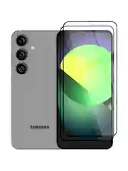 Прозрачный 1-2 шт супертонкое стекло для Samsung Galaxy S24, Plus защитное BROSCORP олеофобное+рамка
