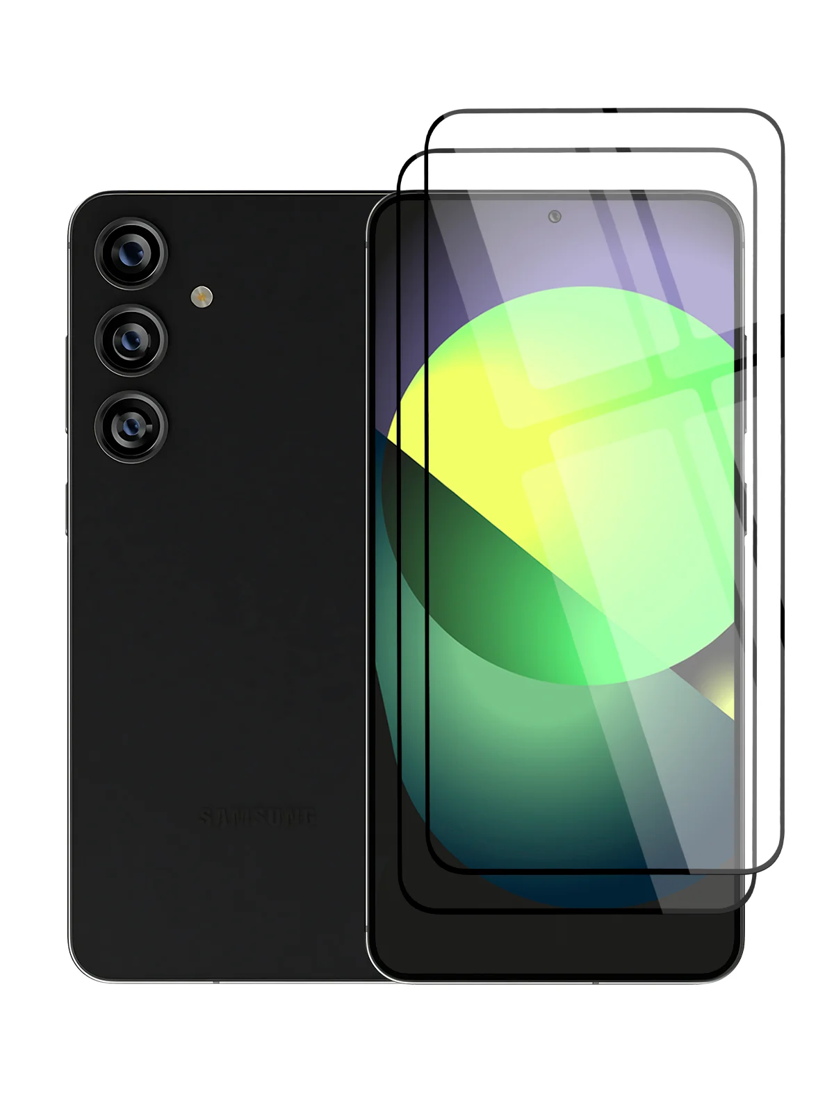 Прозрачный 1-2 шт супертонкое стекло для Samsung Galaxy S24, Plus защитное BROSCORP олеофобное+рамка