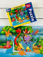 Пазл классический игра Динозаврики динозавр Дракон дино 104