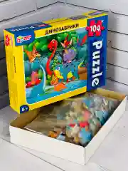 Пазл классический игра Динозаврики динозавр Дракон дино 104