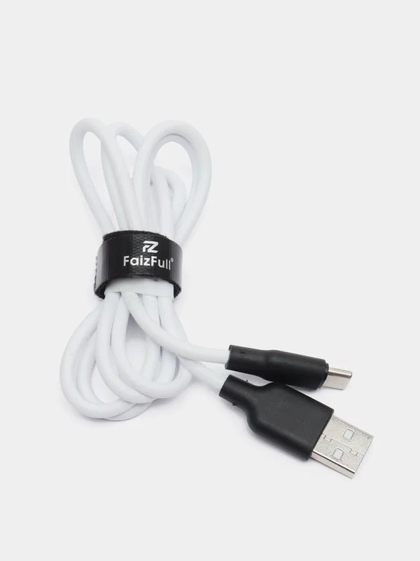Белый кабель зарядный Borofone BX51 Micro-USB, FaizFull Type-c