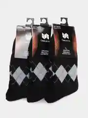 Черный мужские теплые махровые носки хлопок