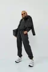 Спортивный костюм женский двойка на флисе, плюш утепленный свитшот и джоггеры