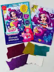 Мозаика Энчантималс Enchantimals аппликация объемная ЭВА картина из фольги альбом фея