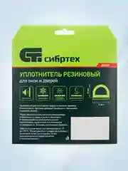 Белый уплотнитель резиновый для окна и двери 12 м, профиль D