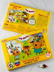 Настольная игра ходилка Настолка ходилка Фишка Три кота Коржик любимые герои из мультика