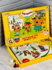 Настольная игра ходилка Настолка ходилка Фишка Три кота Коржик любимые герои из мультика